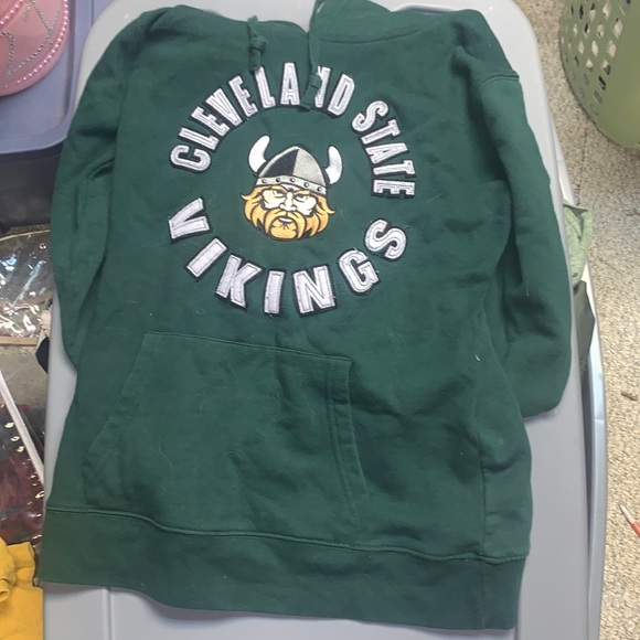 COPY - Green Cleveland State Vikings sweatshirt - Picture 1 of 4